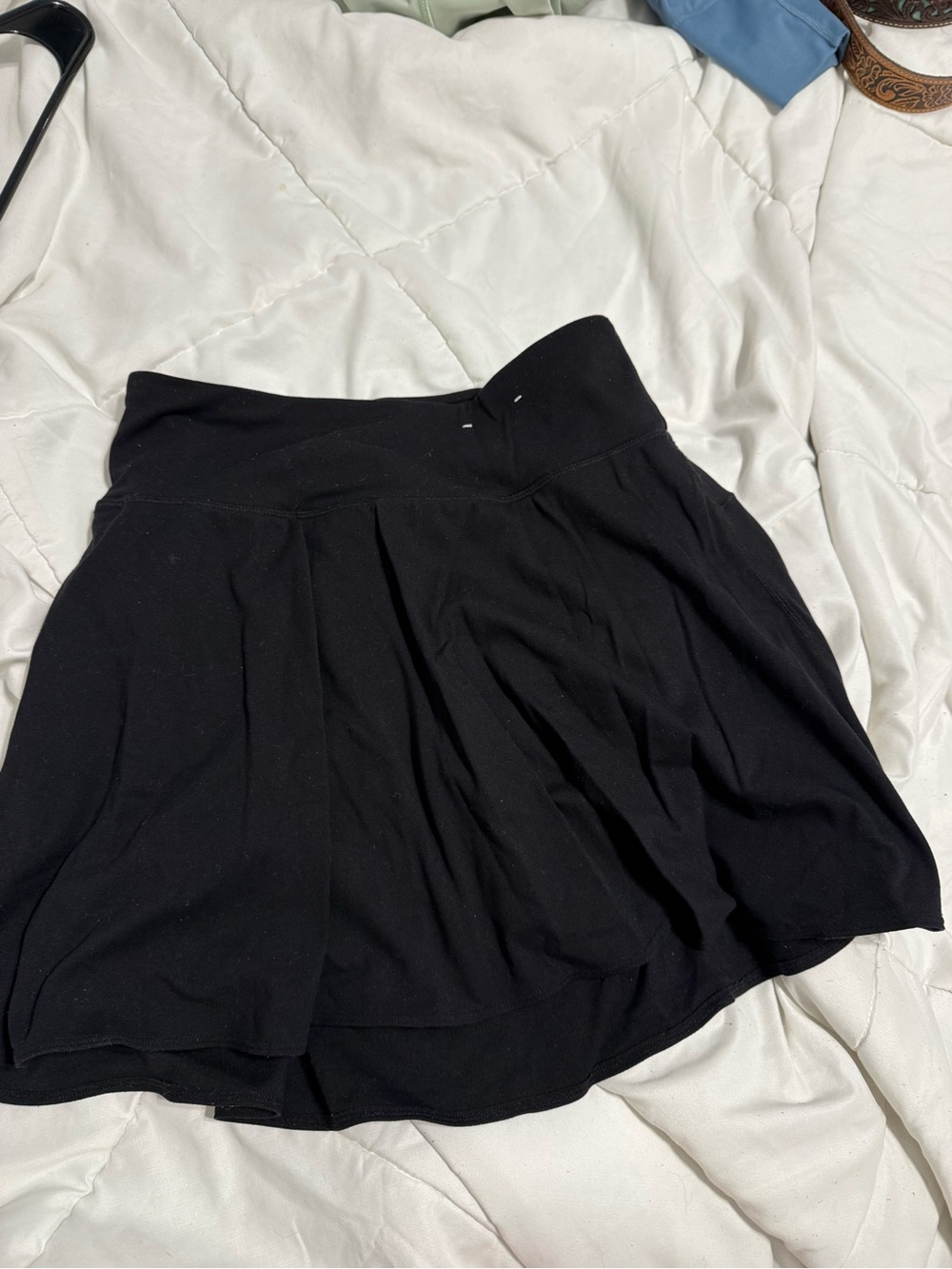 Women's Black Skort with Flared Silhouette